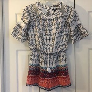 Sequin Hearts Girls Romper